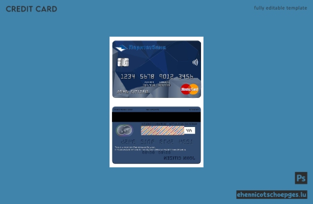 Belarus Paritet Bank Mastercard Beispielvorschau